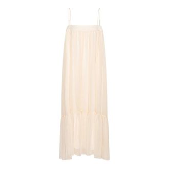 Rotate Tiered A-line Midi Dress - female - ROTATE Birger Christensen - Midi Dresses - Pink - S - Dresses