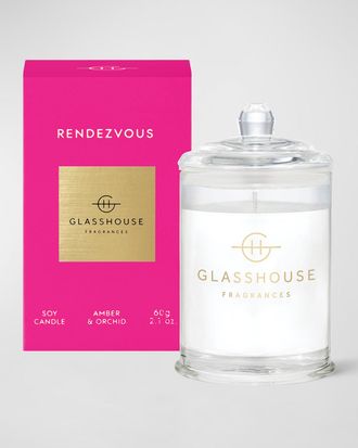Glasshouse Fragrances Rendezvous Scented Candle, 2.1 oz