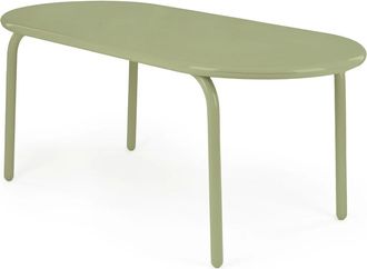 TOM DIXON Groove Gartentisch, 186 x 86 cm, moosgr&uuml;n