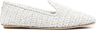 Moncler Slippers con design intrecciato - Bianco