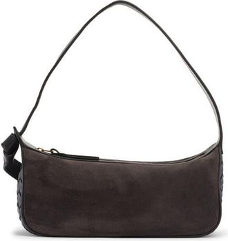 Bottega Veneta Mini Nodo Intrecciato Leather & Suede Shoulder Bag in 2028 Espresso-Gold at Nordstrom