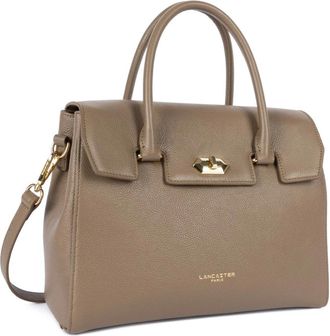 Lancaster Milano Cosmos Flap Bag - Dames - Handtassen - Beige - ONE Size - Leer - Tassen