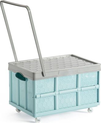 OEM 1 Caja De Almacenamiento Plegable Y Apilable Con Ruedas Y Tapa, Para Armario Y Coche