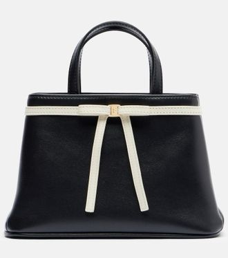 Ferragamo Bow Mini leather top-handle bag