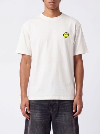 Barrow T-shirt in cotone con logo a contrasto e scollo a girocollo