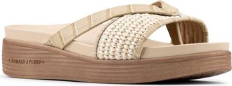 Donald J Pliner Farrahst Platform Wedge Sandal in Almond at Nordstrom Rack, Size 6.5
