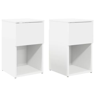 vidaXL Mueble Cama 2 Pcs 29 X 31,5 X 49 Cm Madera De Ingenier&iacute;a Vidaxl