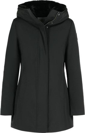 Woolrich Boulder Black Cotton Blend Parka