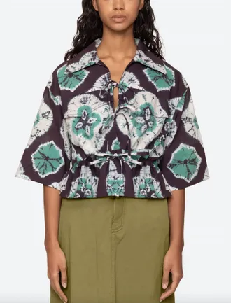Sea New York Aveline Top In Teal
