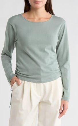 Max Studio Side Cinched Top in Seamist at Nordstrom Rack, Size X-Large