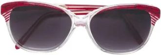 Saint Laurent Pre-owned Acetate sunglasses - Dames - Vintage Accessoires - Rood - ONE Size - Vintage