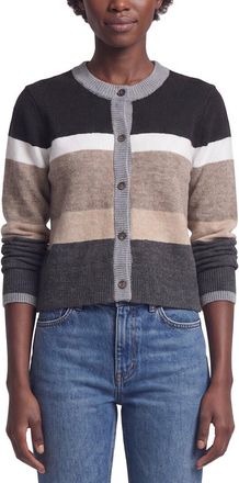 Michael Stars Fiona Stripe Crewneck Cardigan