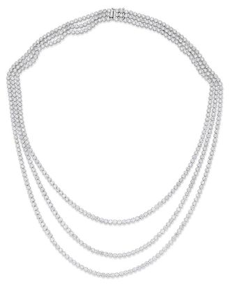 Sabrina Designs 14K 15.50 Ct. Tw. Diamond Tennis Necklace