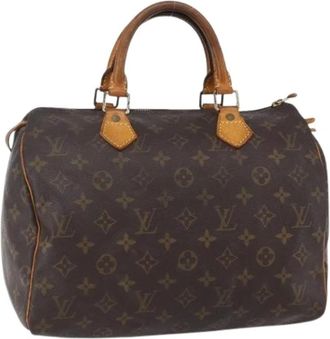 Louis Vuitton Pre-owned Handbags, female, Brown, Size: ONE SIZE Pre-owned Canvas Handbag