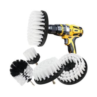 OEM Cepillo De Limpieza El&eacute;ctrico Para Taladro, Ideal Para Limpiar Ba&ntilde;os, Coches, Alfombras, Suelos, Inodoros Y Superficies Cer&aacute;micas De Cocina (blanco, 5