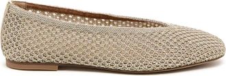 Kelsi Dagger Womens Freya Mesh Ballet Flats In Gold
