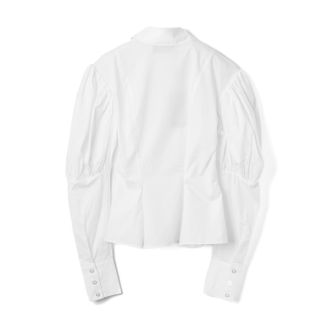 Viktor & Rolf Puffed-Sleeve Cotton Blouse - White
