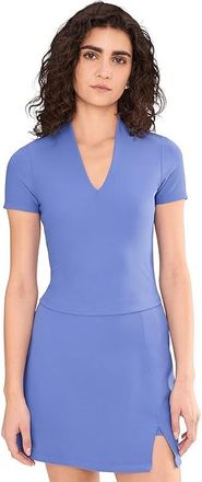 Travis Mathew Moveknit Rib Limitless Top Womens Skort Baja Blue1 : 2XL, Elastane/Polyamide