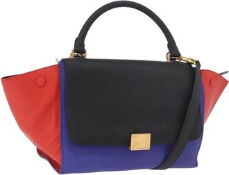 Celine Tricolor Trapeze Leather Multicolour Leather Handbag (Pre-Owned)
