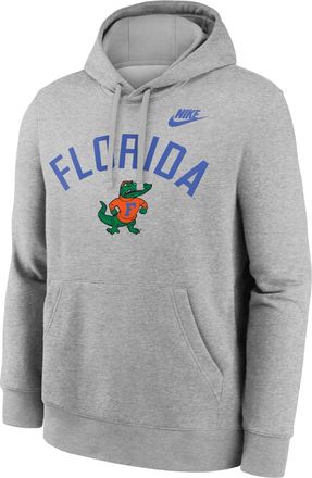 Nike Florida Legacy Arch Club Nike Mens College Pullover Hoodie in Grey | NKDK06GUFV-N9R