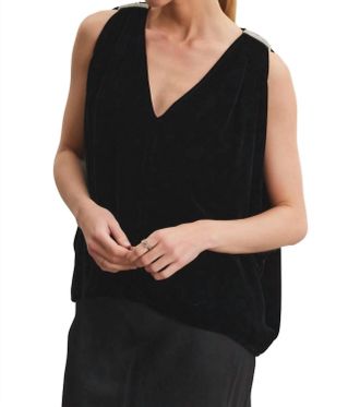 Velvet Adelle Top In Black