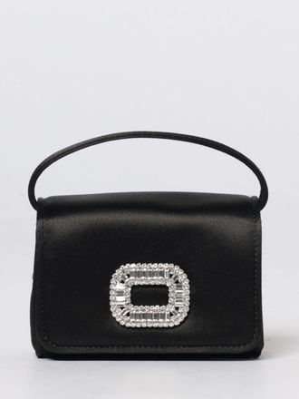 Roger Vivier Borsa Pilgrim Roger Vivier in raso con fibbia gioiello