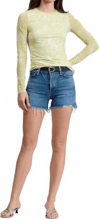 Rag & Bone Vintage Cut Off Short In Blue Denim