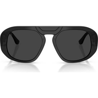 Ferrari 54mm Polarized Pillow Sunglasses in Black /Polar Black at Nordstrom