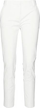 Pinko Cigarette-fit technische stofbroek - Dames - Slim Fit Broeken - Wit - S - Katoen - Broeken