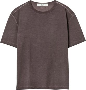 S&eacute;fr Mauro T-Shirt - Heren - T-shirts - Bruin - S - Katoen - Tops