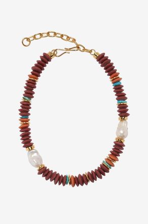 Lizzie Fortunato Glasperlenkette Umi Rust