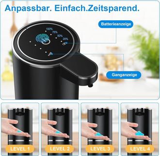 OEM Dispensador De Jab&oacute;n El&eacute;ctrico Autom&aacute;tico De Pared, Sin Contacto, 380 Ml, Con Sensor, Recargable Por Usb, Tipo Espuma. Tipo L&iacute;quido