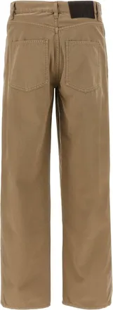 Burberry 5-Pocket Cotton Canvas Trousers - Camel