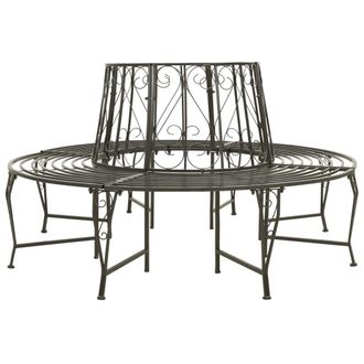 vidaXL Vidaxl - Banco Para &Aacute;rbol De Jard&iacute;n Acero 160 Cm