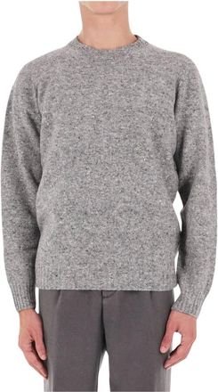 Drumohr Jersey de cuello redondo jaspeado - Knitwear - Hombre - Gris - 2XL