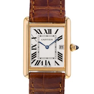 Cartier Pre-owned Cartier Tank Louis Quartz Silver Dial Mens Watch W1529756