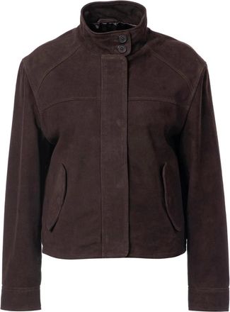 Jcsophie Leren Jas - Dames - Leren en Su&egrave;de Jassen - Bruin - XL - Leer - Jassen