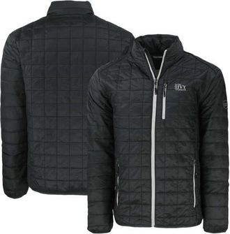 Cutter & Buck Mens Cutter & Buck Black Ivy League Rainier PrimaLoft Eco Insulated Full-Zip Puffer Jacket at Nordstrom, Size Small