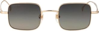 Gucci Sunglasses, unisex, Yellow, Size: 43 MM Square Frame Sunglasses