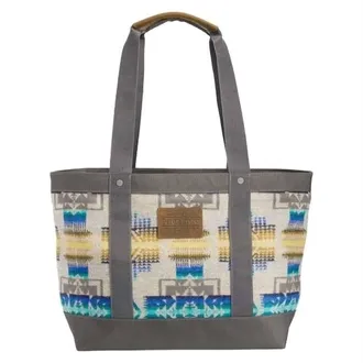 Pendleton Womens Chief Joseph Zip Tote In Blue