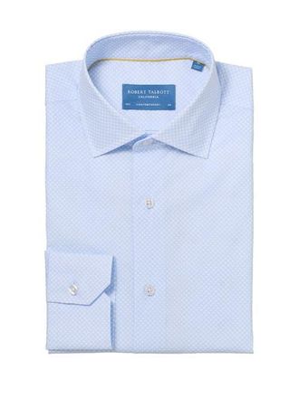 Robert Talbott Reynolds Contemporary Circle Print Shirt in Light Blue at Nordstrom, Size 16.535