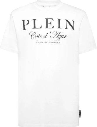 Philipp Plein T-Shirt Ronde Hals - Heren - T-shirts - Wit - 2XL - Katoen - Tops