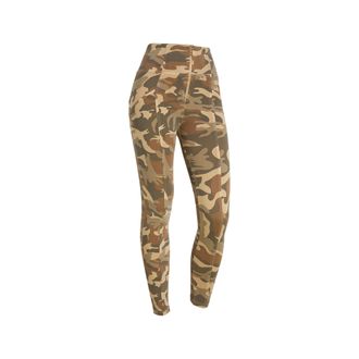 Freddy Pantaloni WR.UP vita alta con zip in jersey camouflage