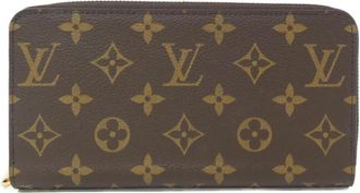 Louis Vuitton Brown Coquelicots Marron Coated Canvas Long Wallet (Bi-Fold) (Pre-Owned)