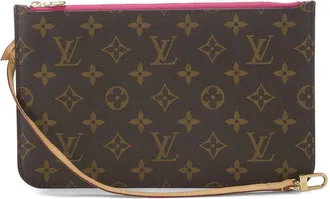 Louis Vuitton Pink Monogram Coated Canvas Neverfull Pouch Mm (Authentic Pre- Loved)