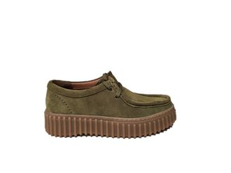 Clarks Torhill Bee Olive Suede Low Shoes, Olives, 5.5 UK