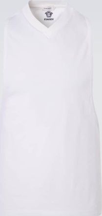 Versace Cotton-blend jersey tank top