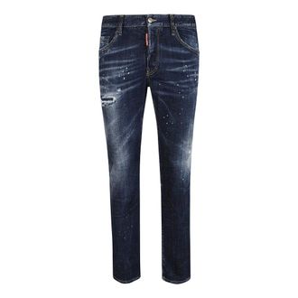 Dsquared2 Slim Fit Jeans, male, Blue, XL, Skater Jeans
