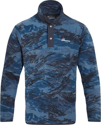 Craghoppers Heren Dewlish II Abstract Fleece Top (Poseidon Blauw)
