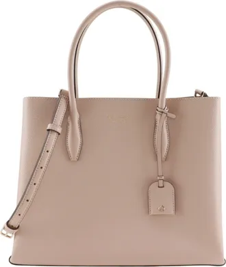 Kate Spade New York Beige Leather Tote Bag (Pre-Owned)
